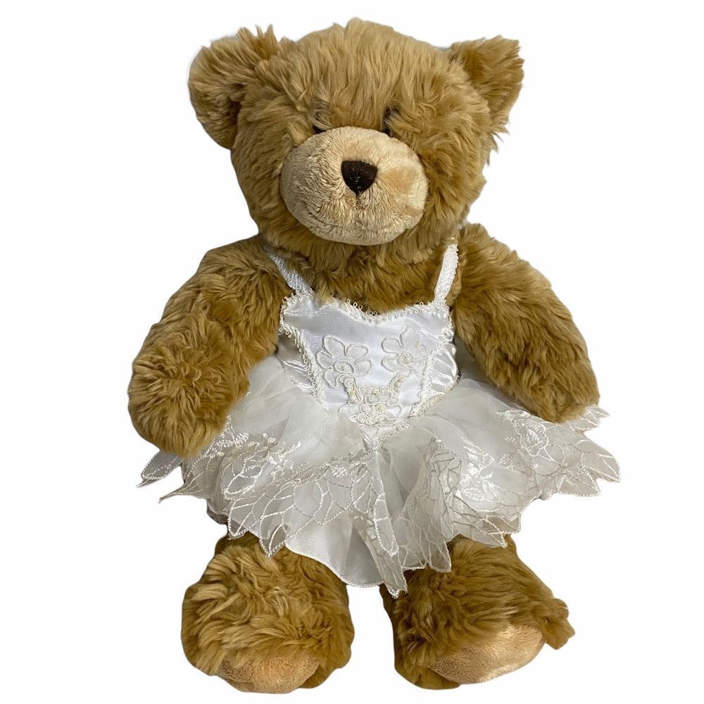 BUILD A BEAR BAB wearing‎ White Wedding Dress